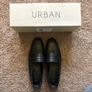 Black loafers
